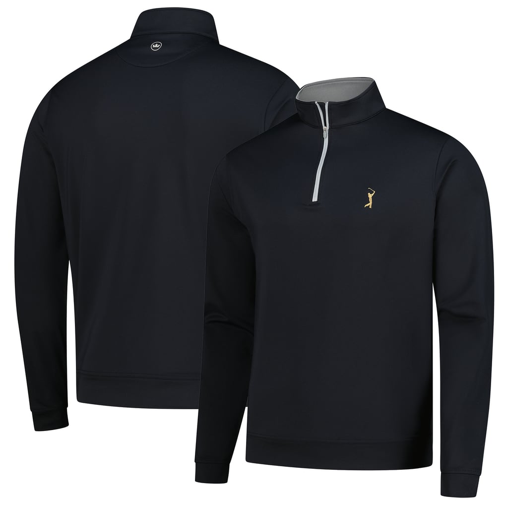  THE PLAYERS Peter Millar Goldman Perth Performance Quarter-Zip Pullover - Black